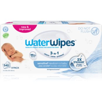 WaterWipes Baby Wipes 9 Pack servetele delicate pentru copii - imagine 2